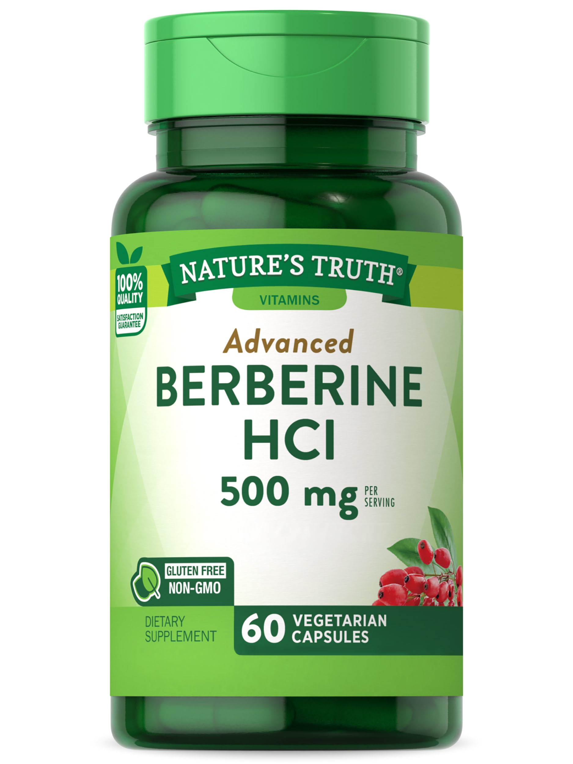 Foto 2 pulgar | Suplemento Nature's Truth Berberine 500 Mg 60 Cápsulas - Venta Internacional
