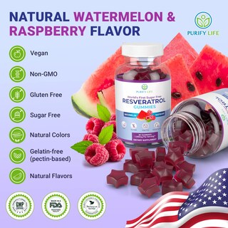 Foto 4 | Gomitas de Resveratrol Purify Life Sin Azúcar 1500 Mg - Venta Internacional