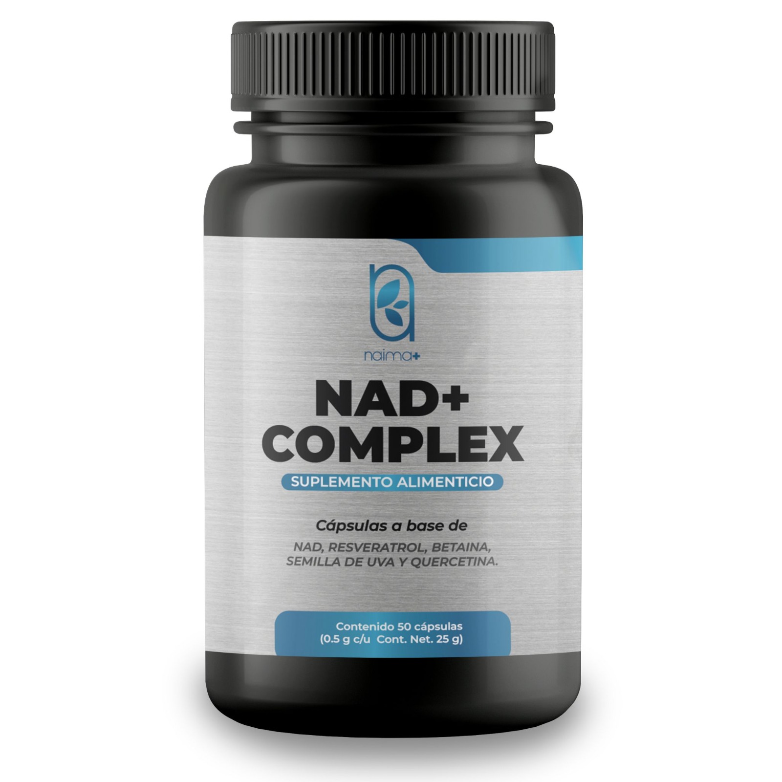 Foto 2 pulgar | Nad 50 Cáps Nicotinamida Adenina Dinucleótido + Resveratrol