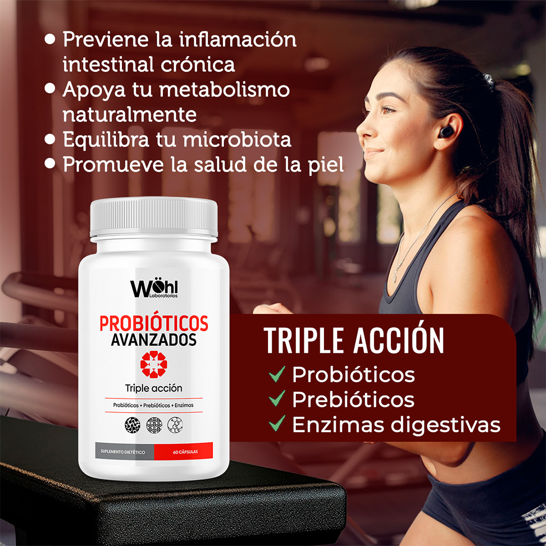 Foto 5 | Paquete de 6 Frascos De Probióticos Avanzados Laboratorios Wöhl Enzimas Digestivas + Probióticos+ Prebiótico