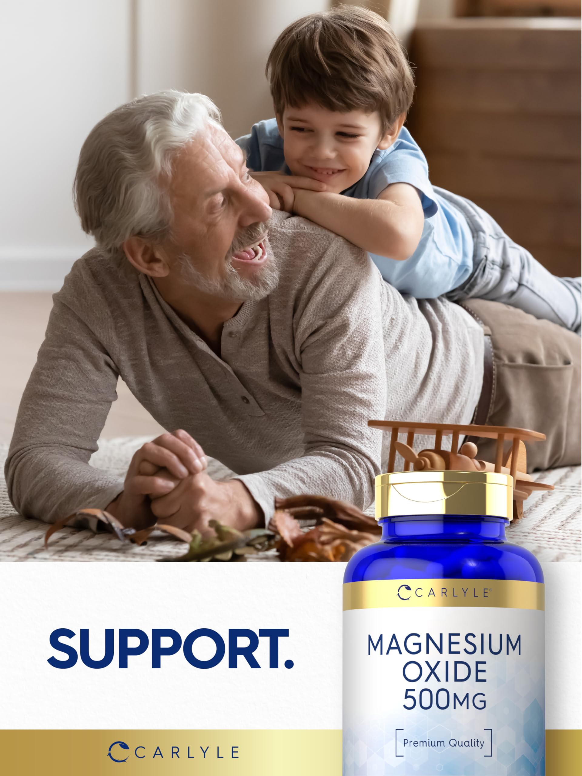 Foto 8 pulgar | Suplemento Carlyle de Óxido de Magnesio 500 mg 120 Cápsulas - Venta Internacional