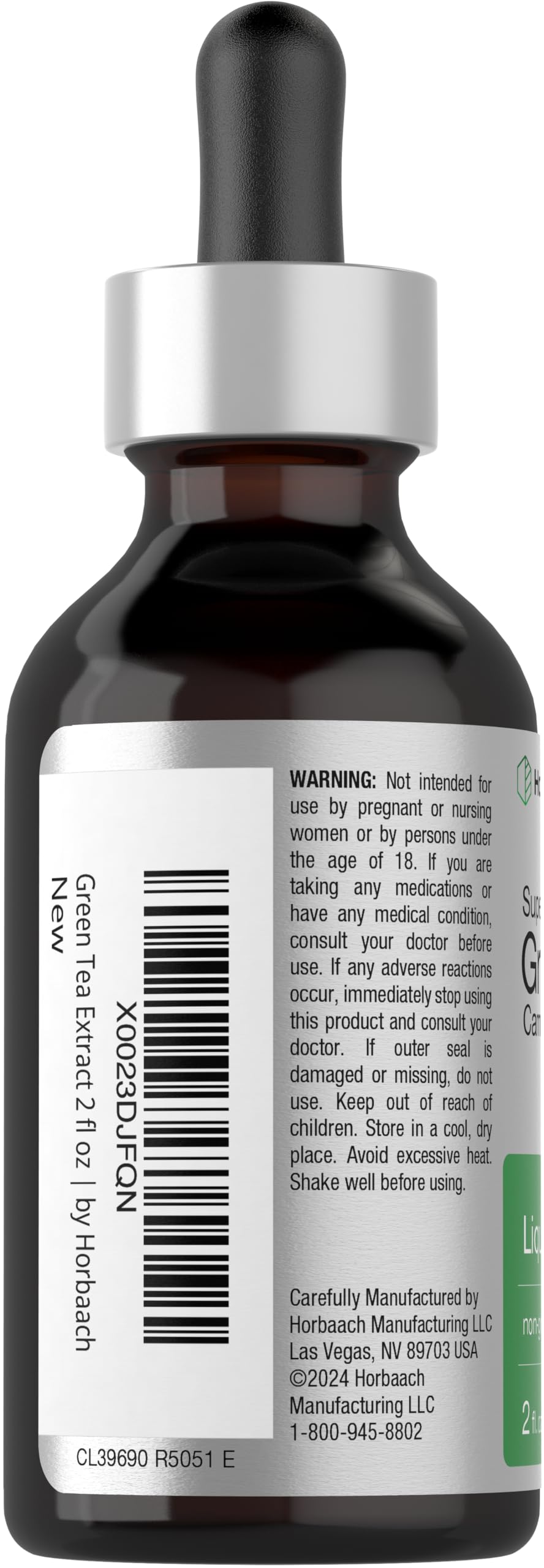Foto 4 pulgar | Suplemento Líquido de Extracto de Té Verde Horbäach 60 Ml - Venta Internacional