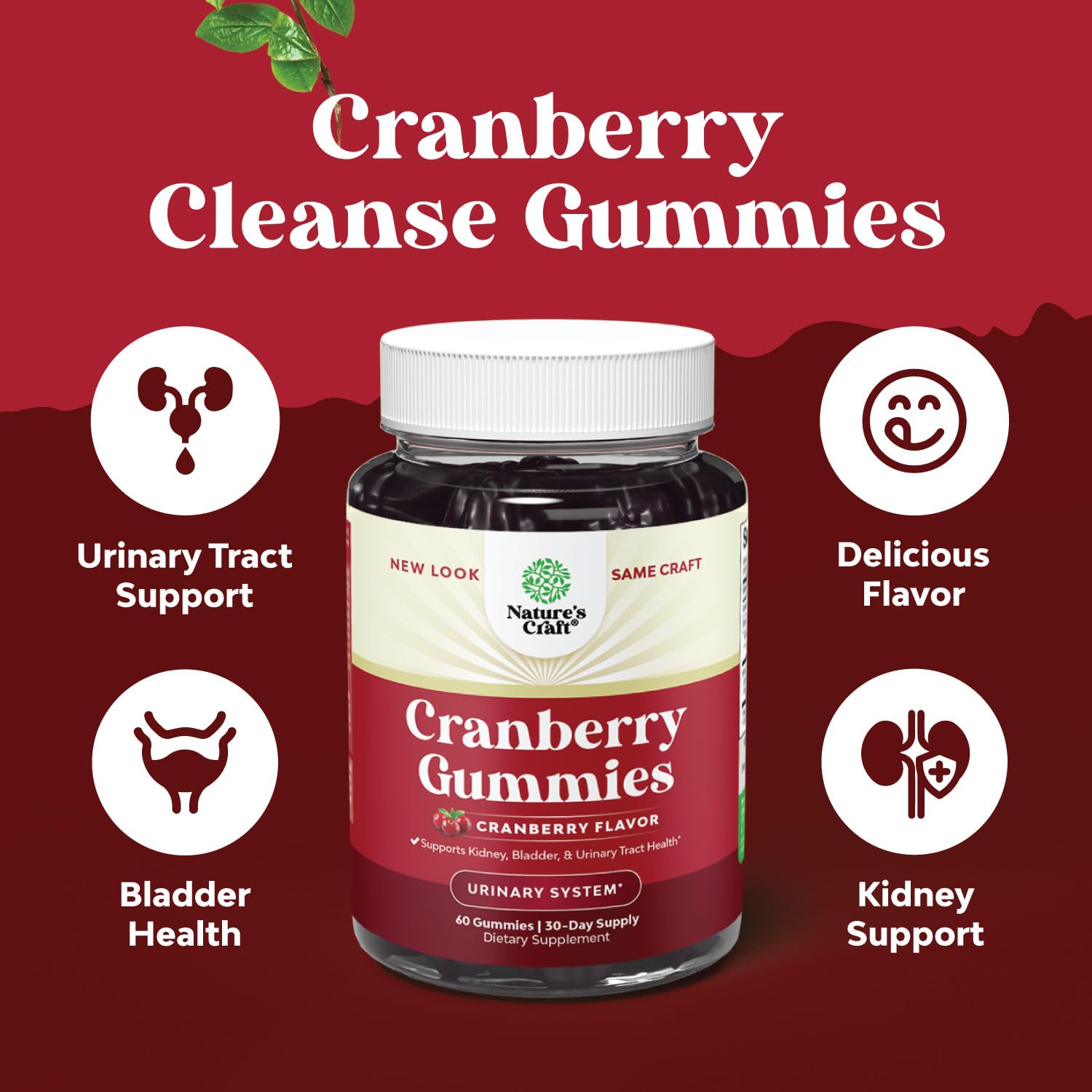 Foto 4 pulgar | Gomitas de Arándanos Naturales Supplement Natures Craft 500 Mg - Venta Internacional