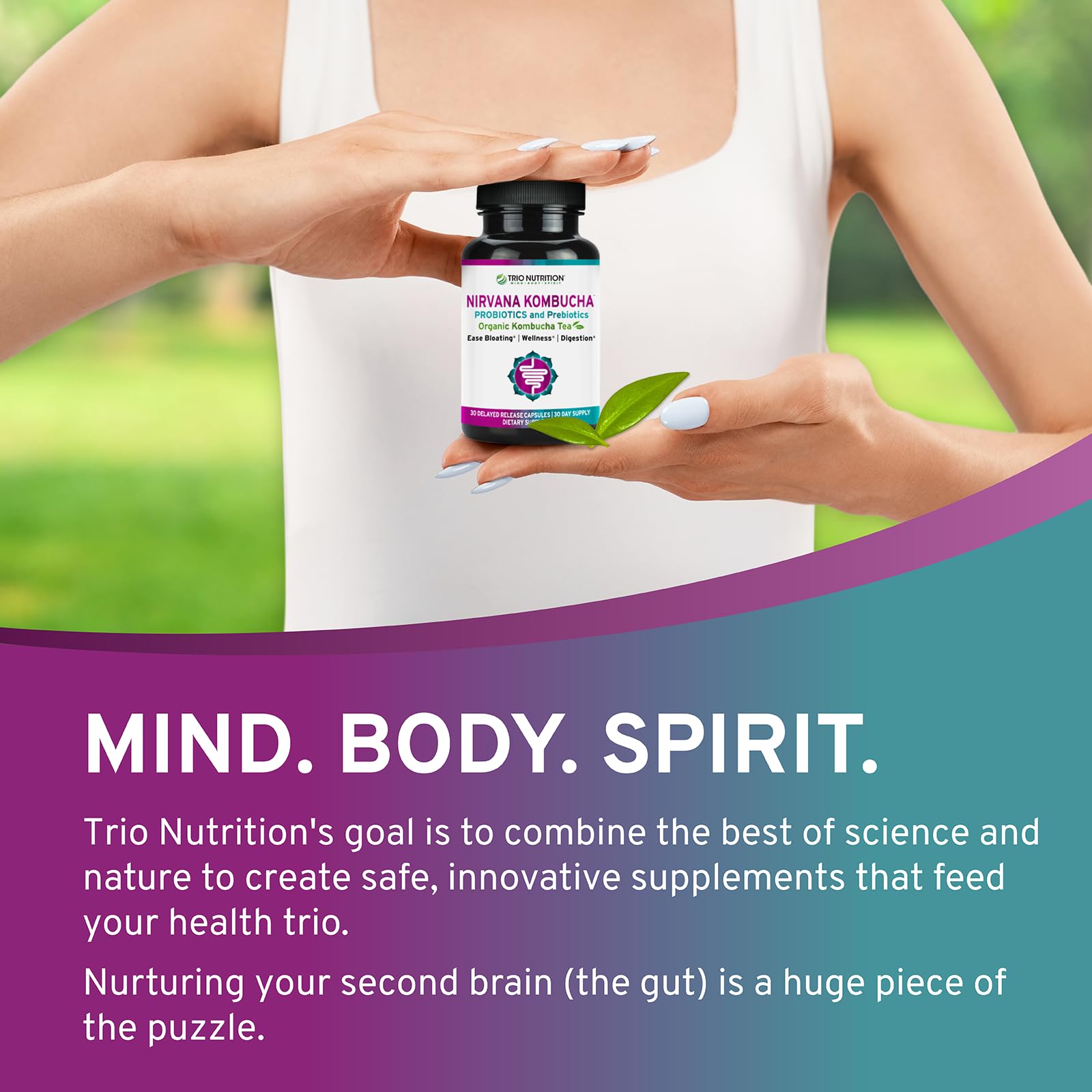 Foto 5 pulgar | Suplemento Trio Nutrition Nirvana Kombucha Con Probióticos - Venta Internacional