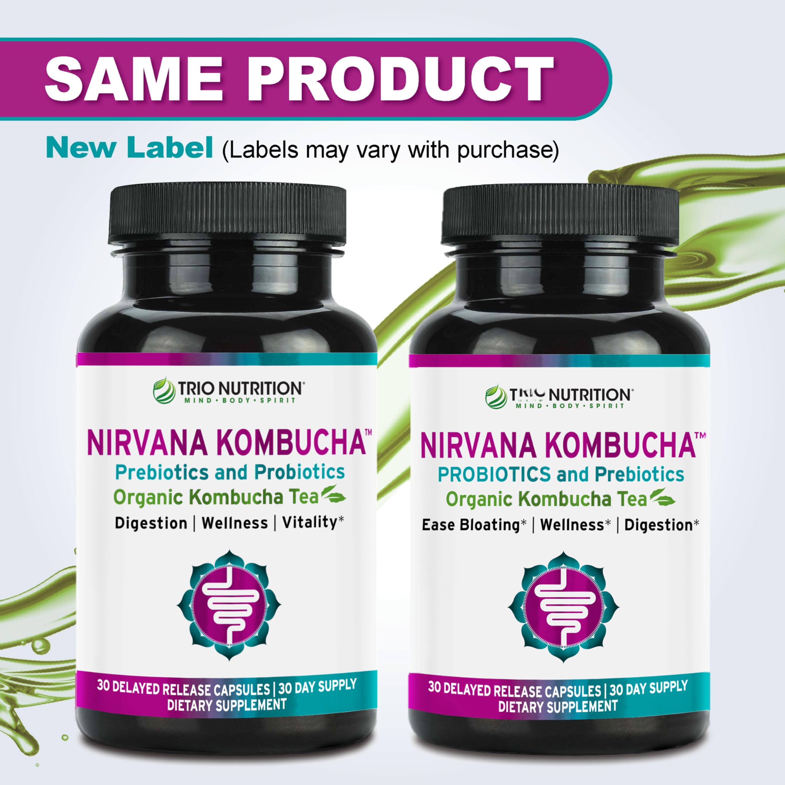 Foto 7 | Suplemento Trio Nutrition Nirvana Kombucha Con Probióticos - Venta Internacional