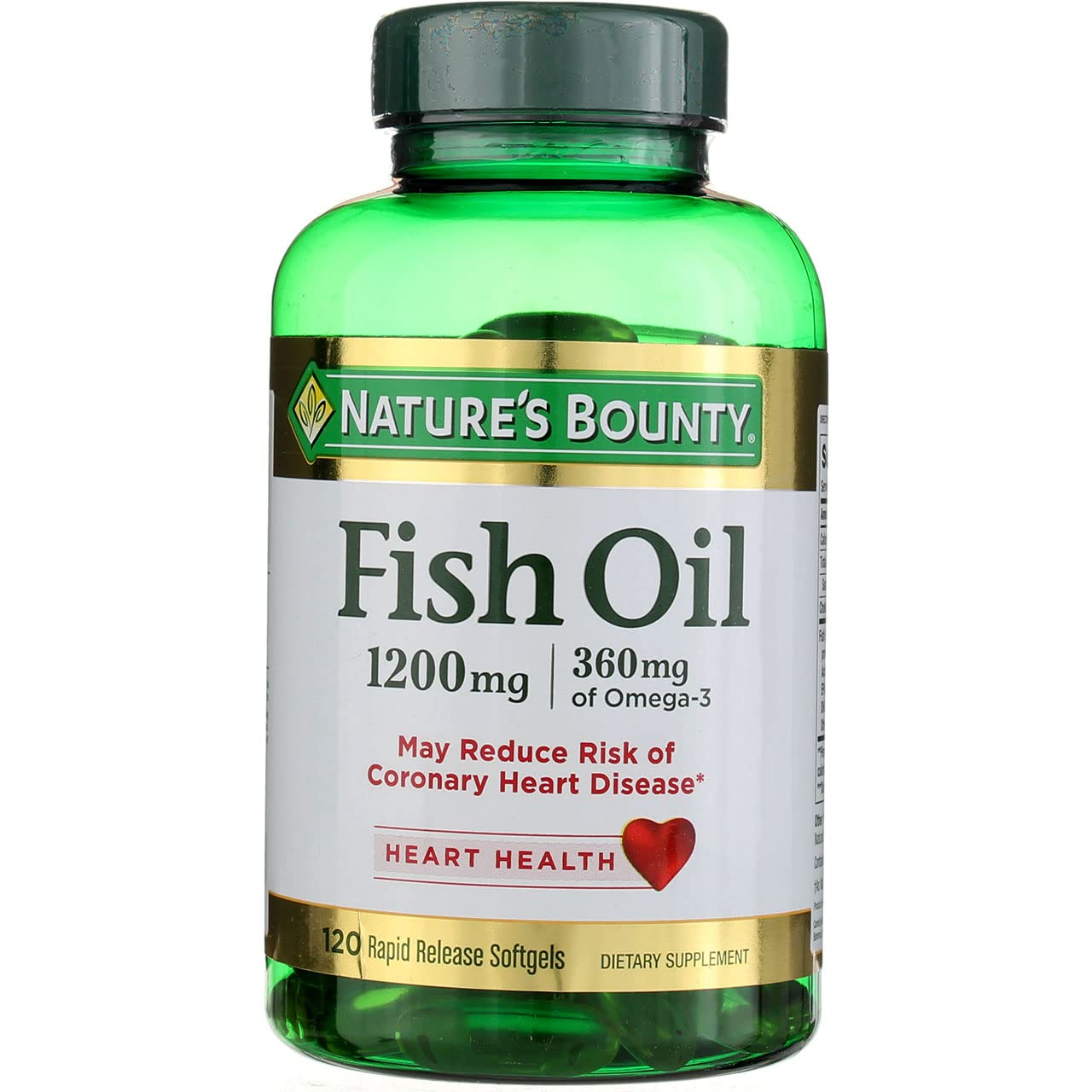 Foto 2 pulgar | Suplemento Nature's Bounty Fish Oil Omega 3 1200 Mg 120 Cápsulas Blandas - Venta Internacional.