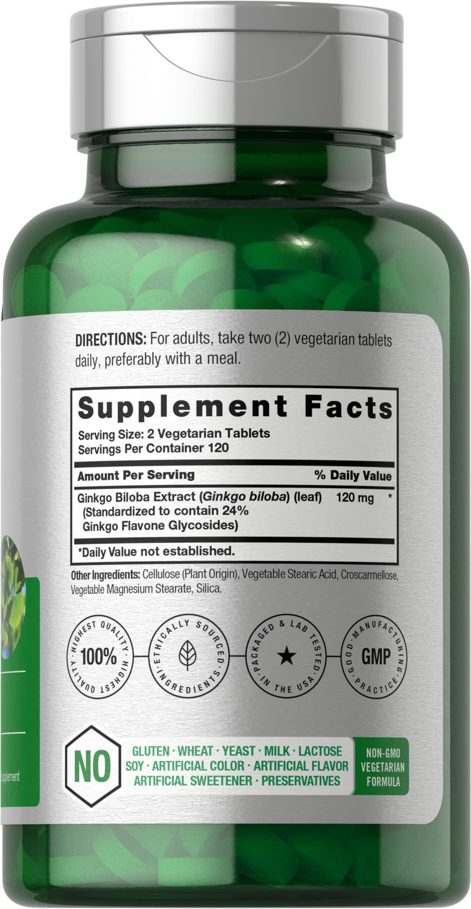 Foto 3 pulgar | Suplemento Horbäach Ginkgo Biloba 120 mg  - Venta Internacional