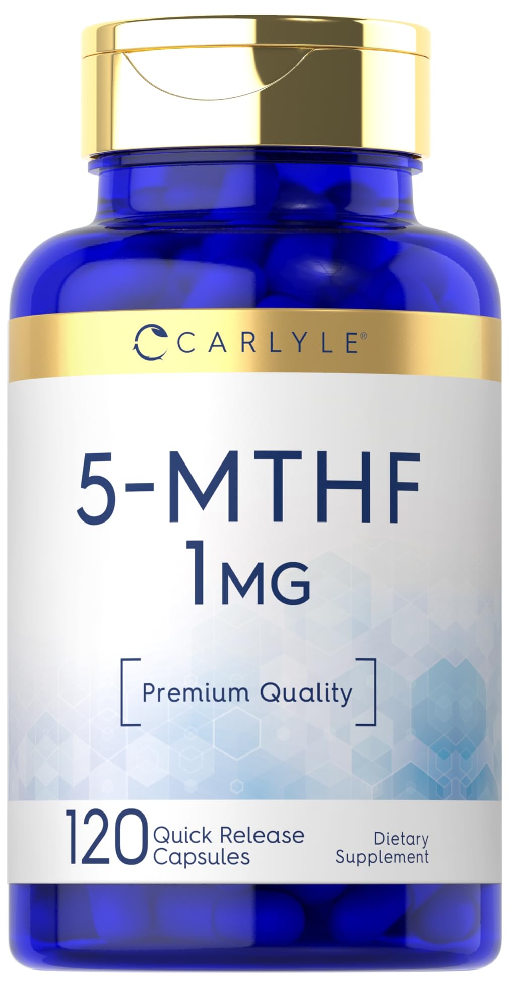 Foto 2 pulgar | Suplemento Carlyle 5-MTHF L-Metilfolato 1 mg 120 Cápsulas - Venta Internacional