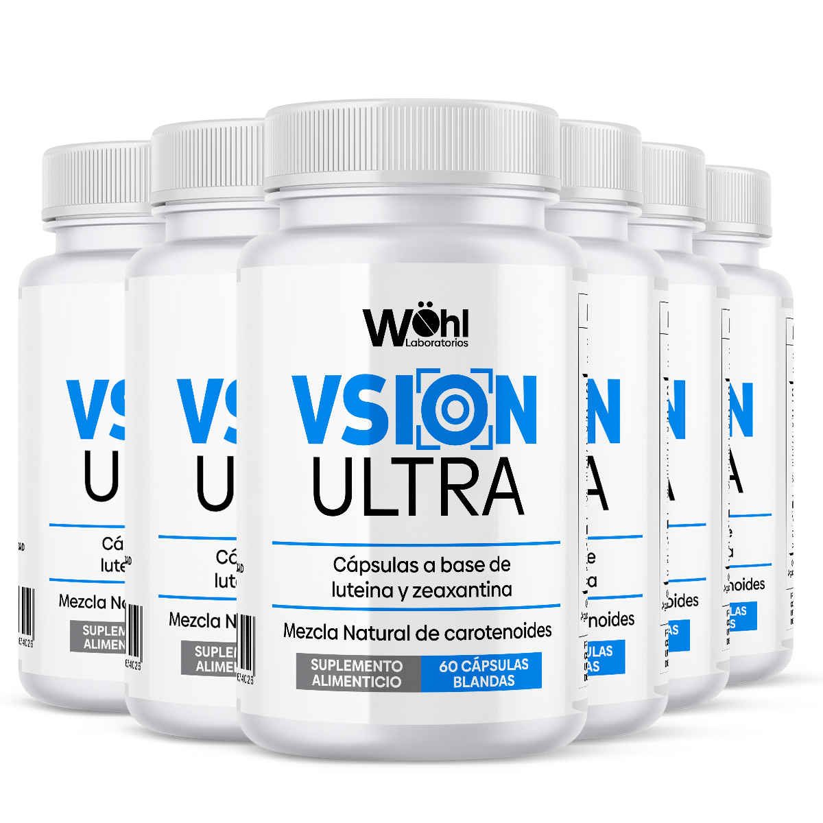 Foto 1 | Paquete de 6 Frascos De Vsion Ultra Laboratorios Wöhl Luteina Zeaxantina