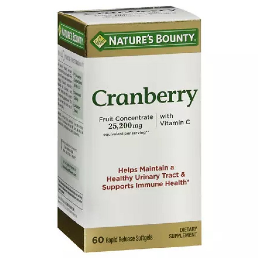 Foto 2 pulgar | Suplemento Nature's Bounty Cranberry 60 Cápsulas - Venta Internacional