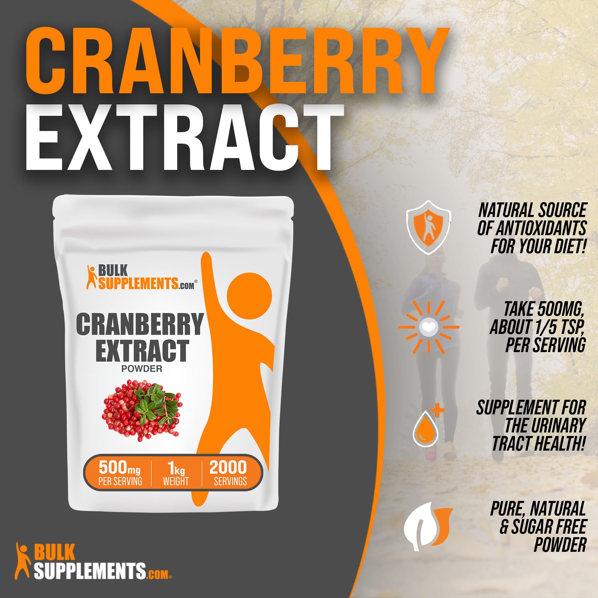 Foto 4 pulgar | Suplemento Bulksupplements.com Extracto de Arándano 500 Mg 1 Kg - Venta Internacional