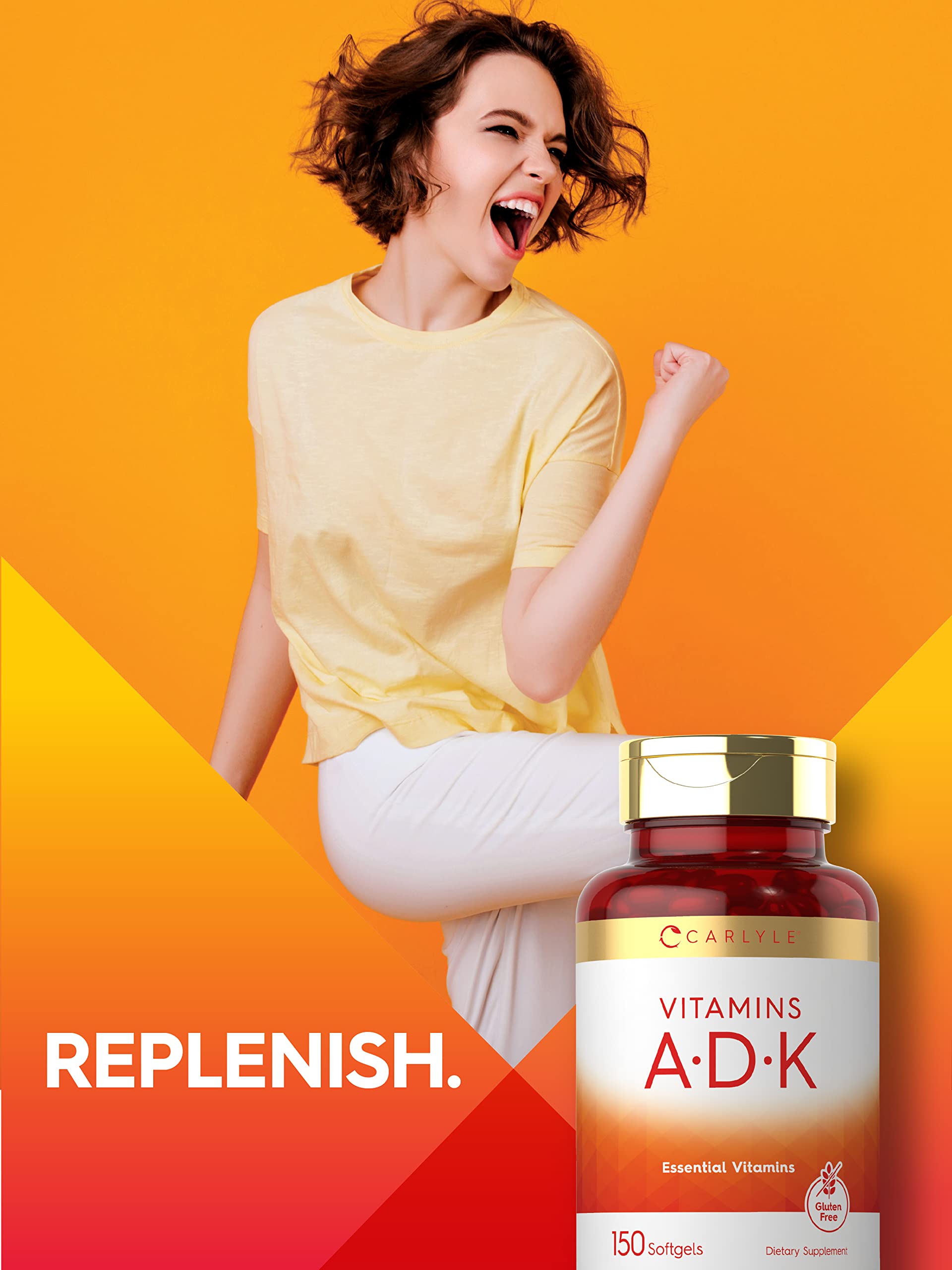Foto 7 pulgar | Suplemento Carlyle Vitamin ADK 150 Cápsulas Blandas sin OGM sin Gluten - Venta Internacional