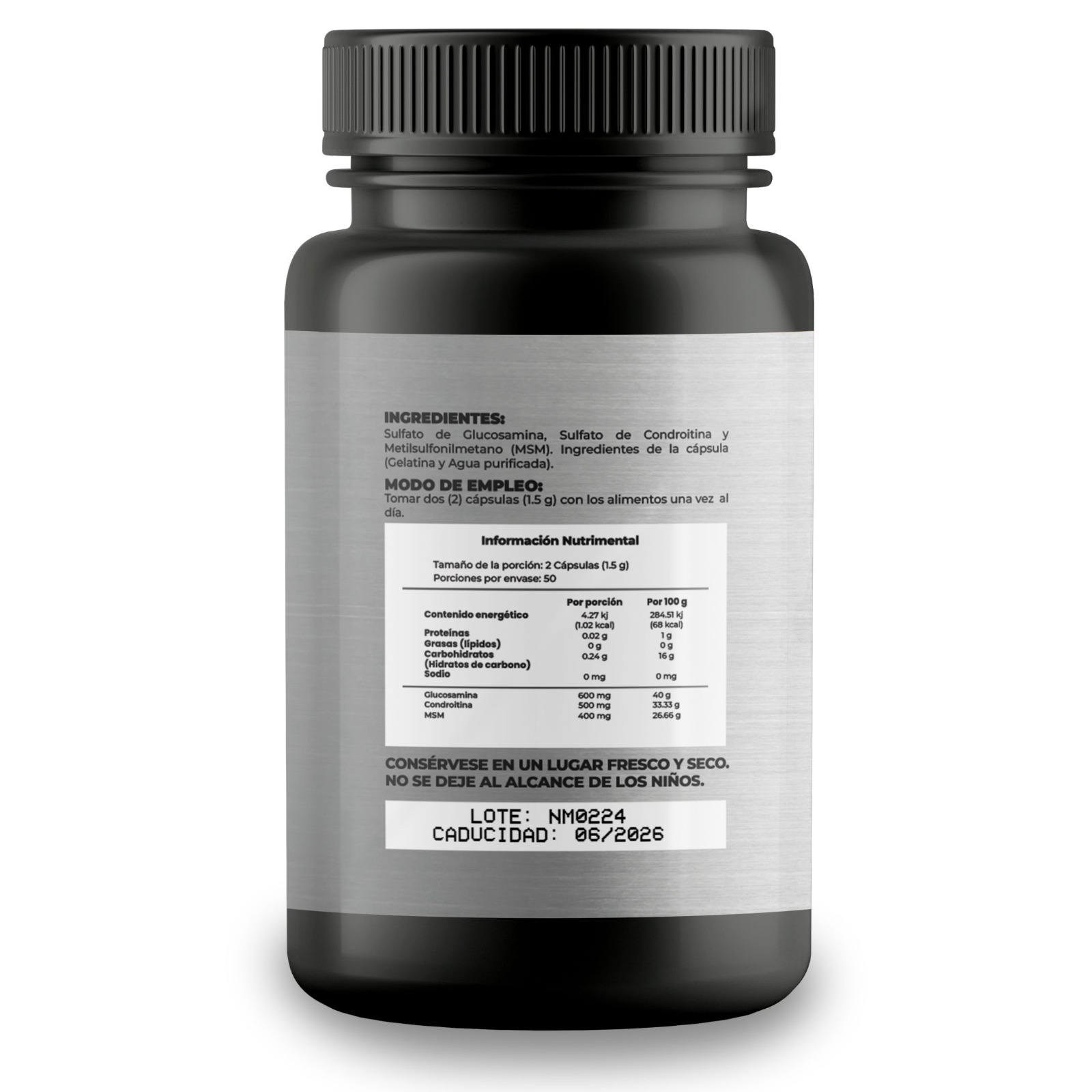 Foto 2 | Glucosamina Complex 100 Cápsulas Condroitina y Msm