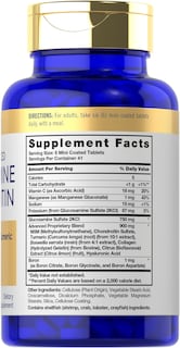 Foto 2 | Suplemento Carlyle Glucosamina Condroitina MSM y Cúrcuma 250 Tabletas - Venta Internacional