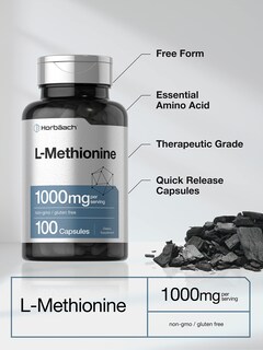 Foto 3 | Suplemento Horbäach L-metionina 1000 mg 100 Cápsulas - Venta Internacional