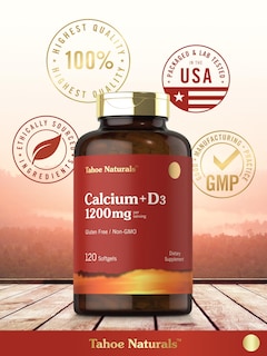 Foto 6 | Suplemento Carlyle Calcium 1200 Mg con Vitamina D3 120 Cápsulas Blandas - Venta Internacional