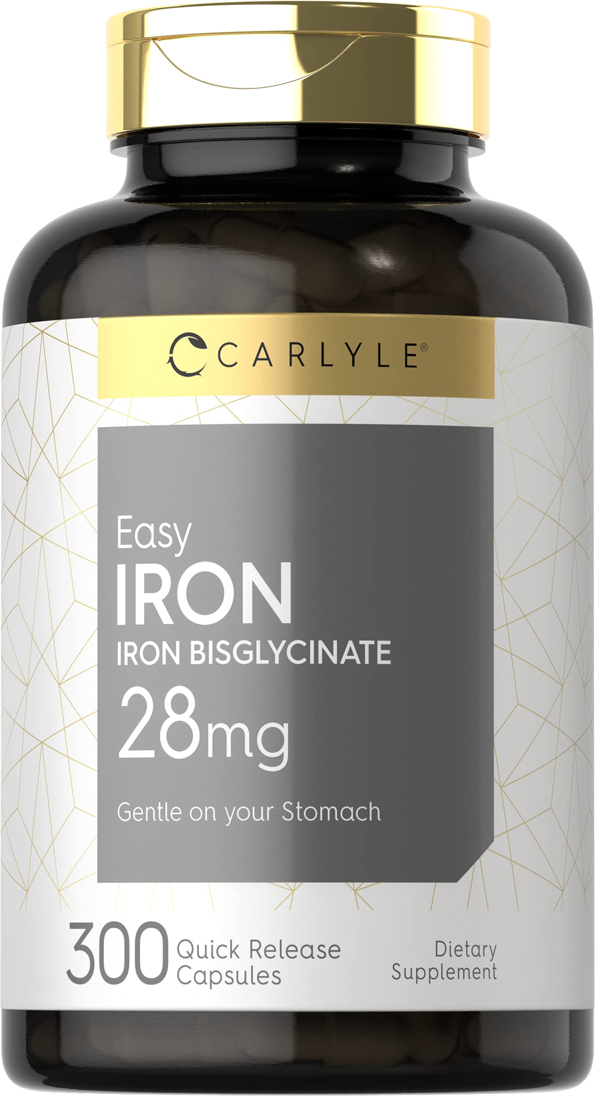 Foto 2 pulgar | Suplemento Carlyle Easy Iron 28 mg 300 Cápsulas sin OGM y sin Gluten - Venta Internacional