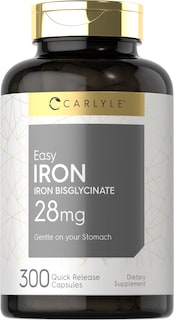 Foto 1 | Suplemento Carlyle Easy Iron 28 mg 300 Cápsulas sin OGM y sin Gluten - Venta Internacional