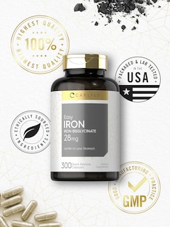 Foto 5 | Suplemento Carlyle Easy Iron 28 mg 300 Cápsulas sin OGM y sin Gluten - Venta Internacional