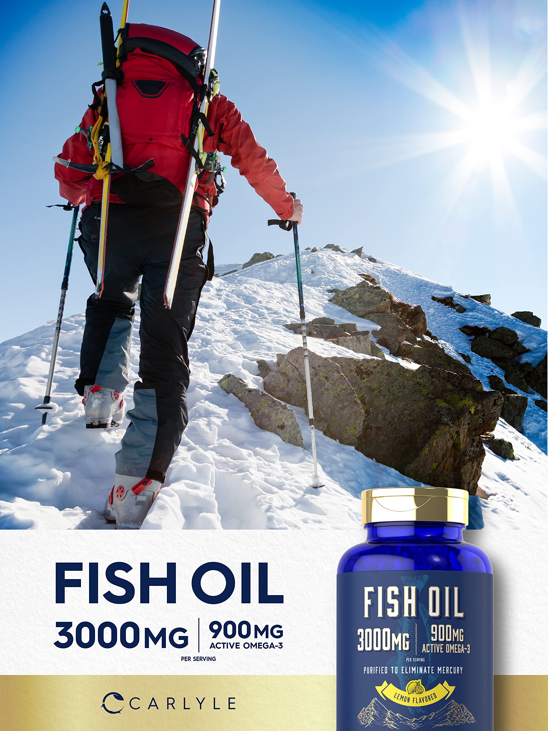 Foto 7 pulgar | Suplemento de Aceite de Pescado Carlyle 3000 Mg 90 Cápsulas Blandas - Venta Internacional
