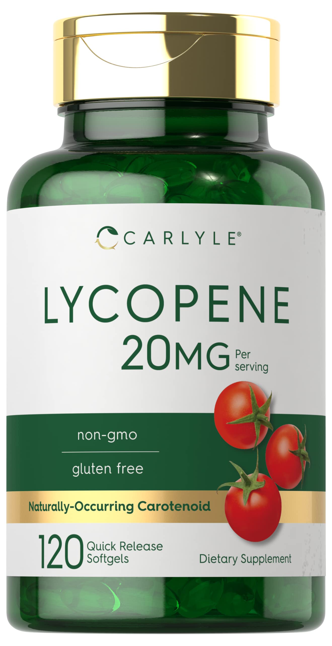 Foto 2 pulgar | Suplemento de Licopeno Carlyle 20 Mg 120 Cápsulas Blandas sin OGM sin Gluten - Venta Internacional