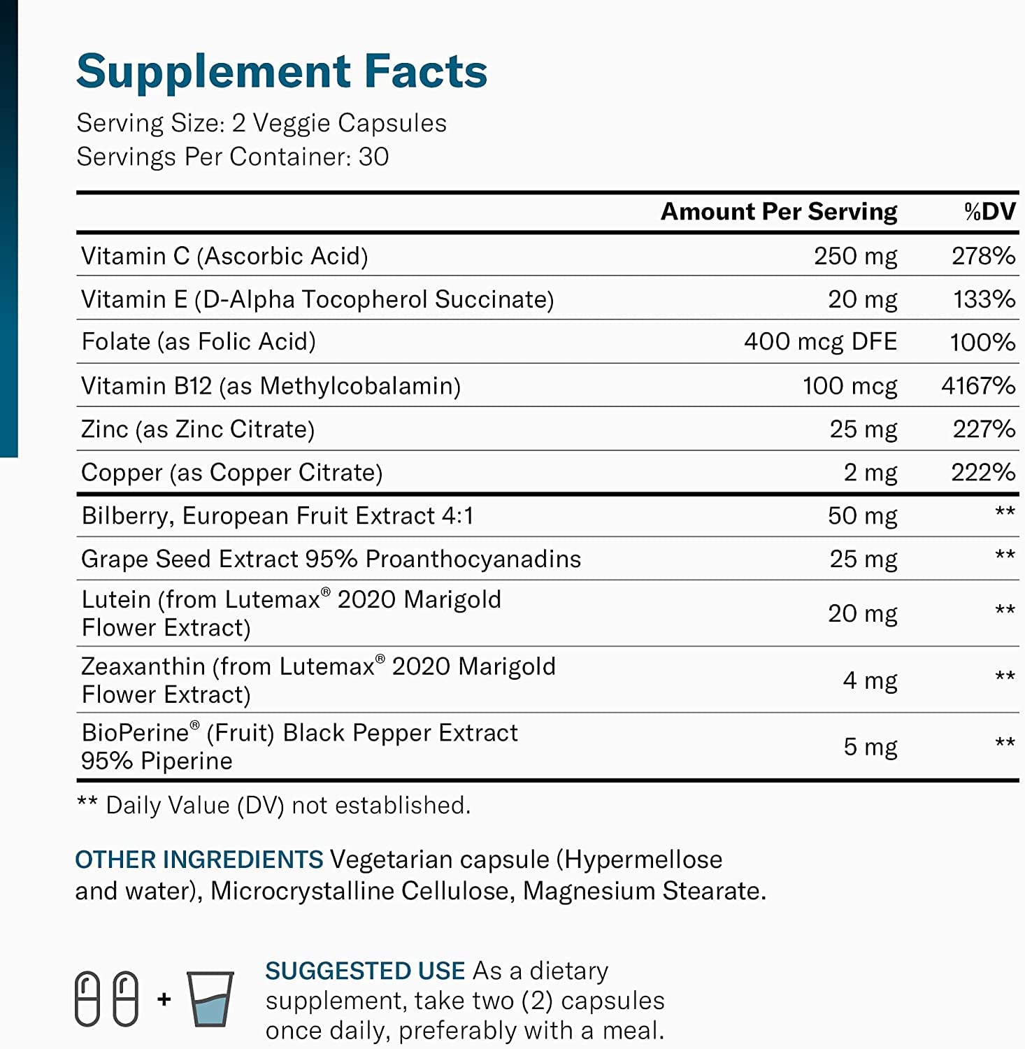 Foto 2 | Eye Vitamins Physician's Choice Areds 2 Luteína Y Zeaxantina - Venta Internacional.