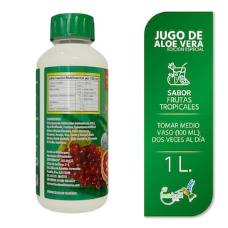 Foto 3 | Jugo de Aloe Vera 100% Natural con Trocitos de Sábila y Doble Pulpa - 1L