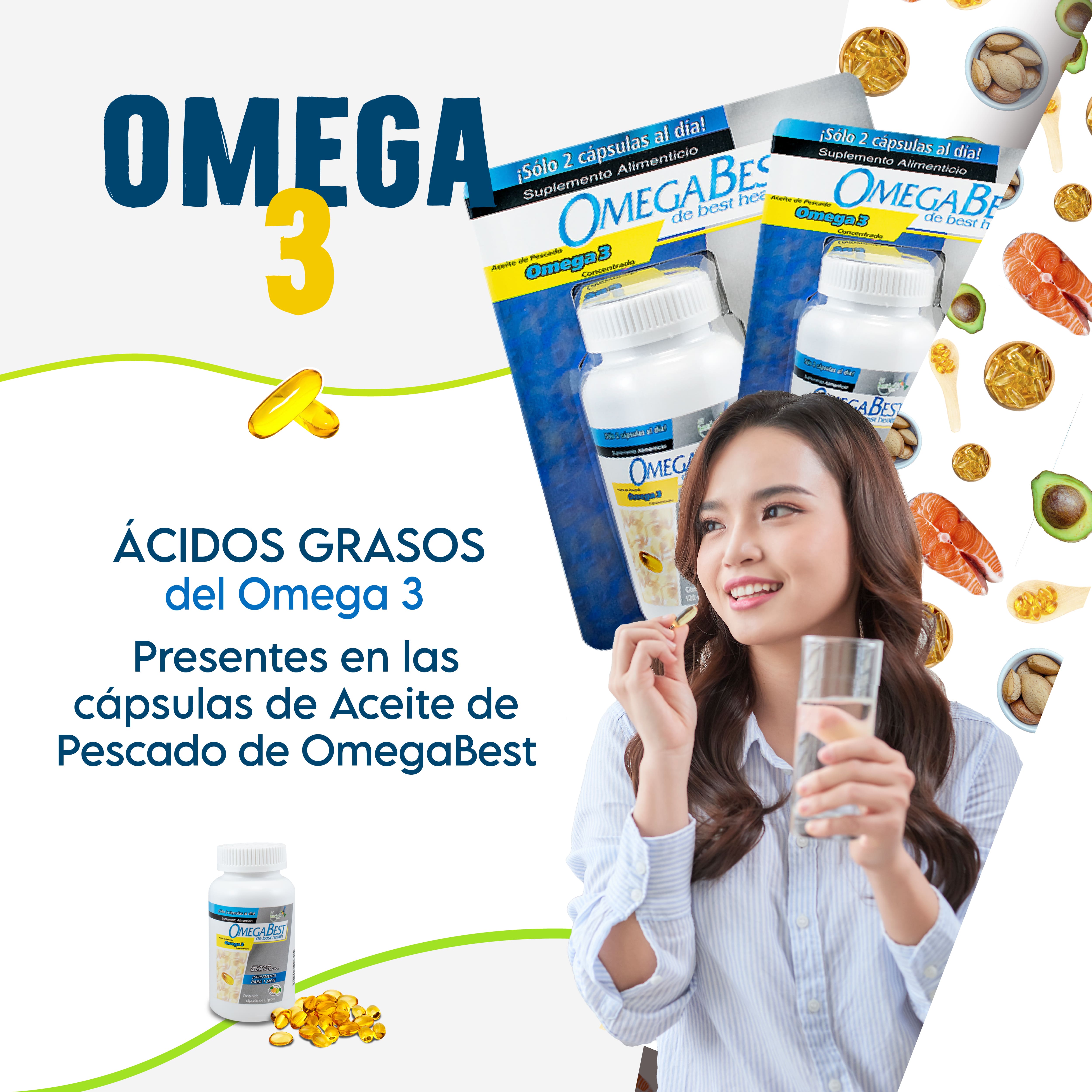 Foto 5 pulgar | Cápsulas Suaves De Aceite De Pescado Puro Omega 3, Con Delicioso Sabor Limón-mandarina