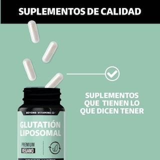 Foto 4 | Suplemento Alimenticio L-glutation Liposomal, L-glutamina, L-glicina, Zinc Y Selenio 60 Cápsulas