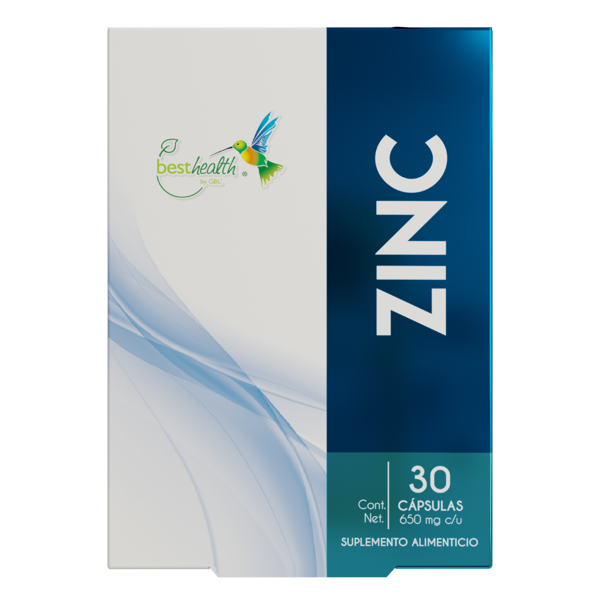 Zinc 30 Caps Best Health Suplemento Alimenticio