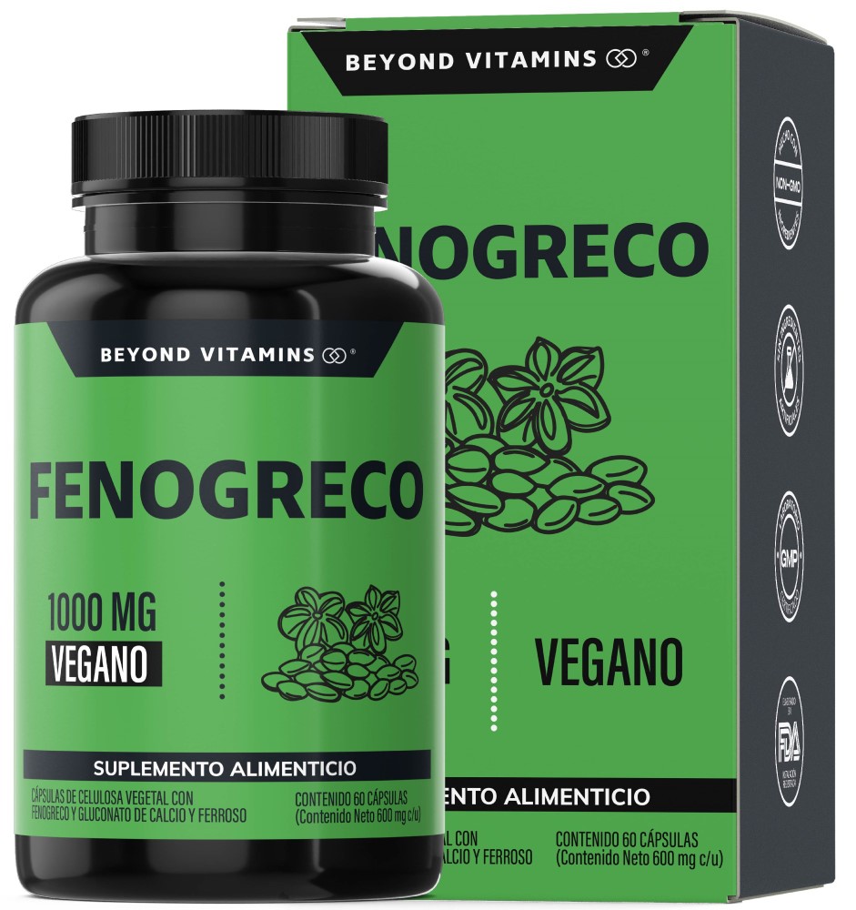 Foto 1 | Suplemento Alimenticio Beyond Vitamins Fenogreco, Calcio Y Hierro 60 Cápsulas