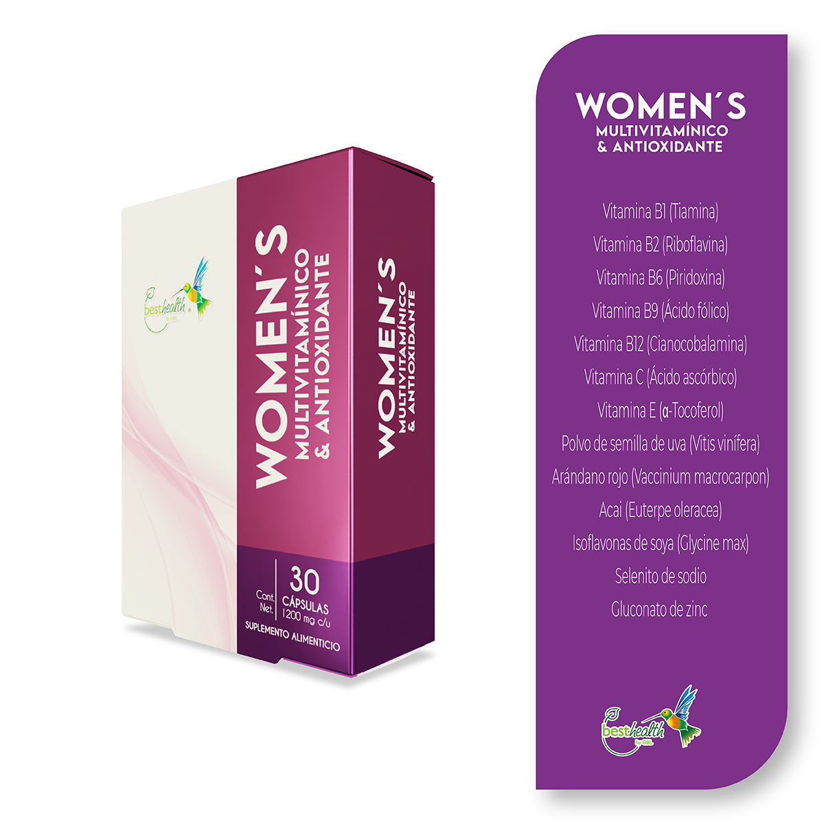 Foto 2 | Suplemento Multivitamnínico Best Health de 30 Cápsulas
