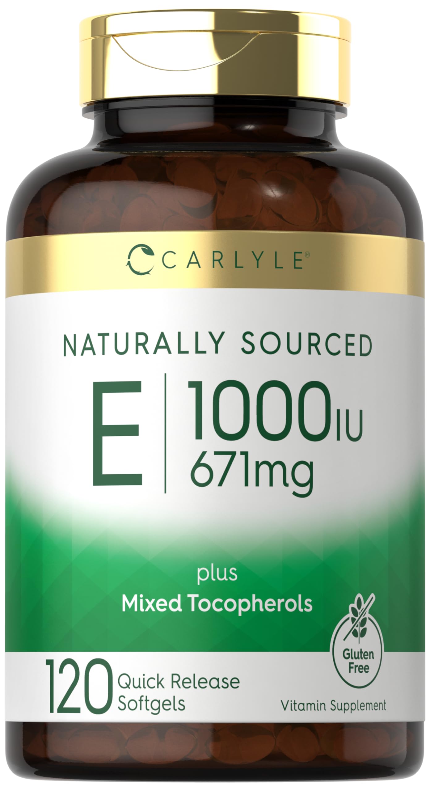 Foto 1 | Suplemento de Vitamina E Carlyle 1000 Ui 671 Mg 120 Cápsulas Blandas - Venta Internacional