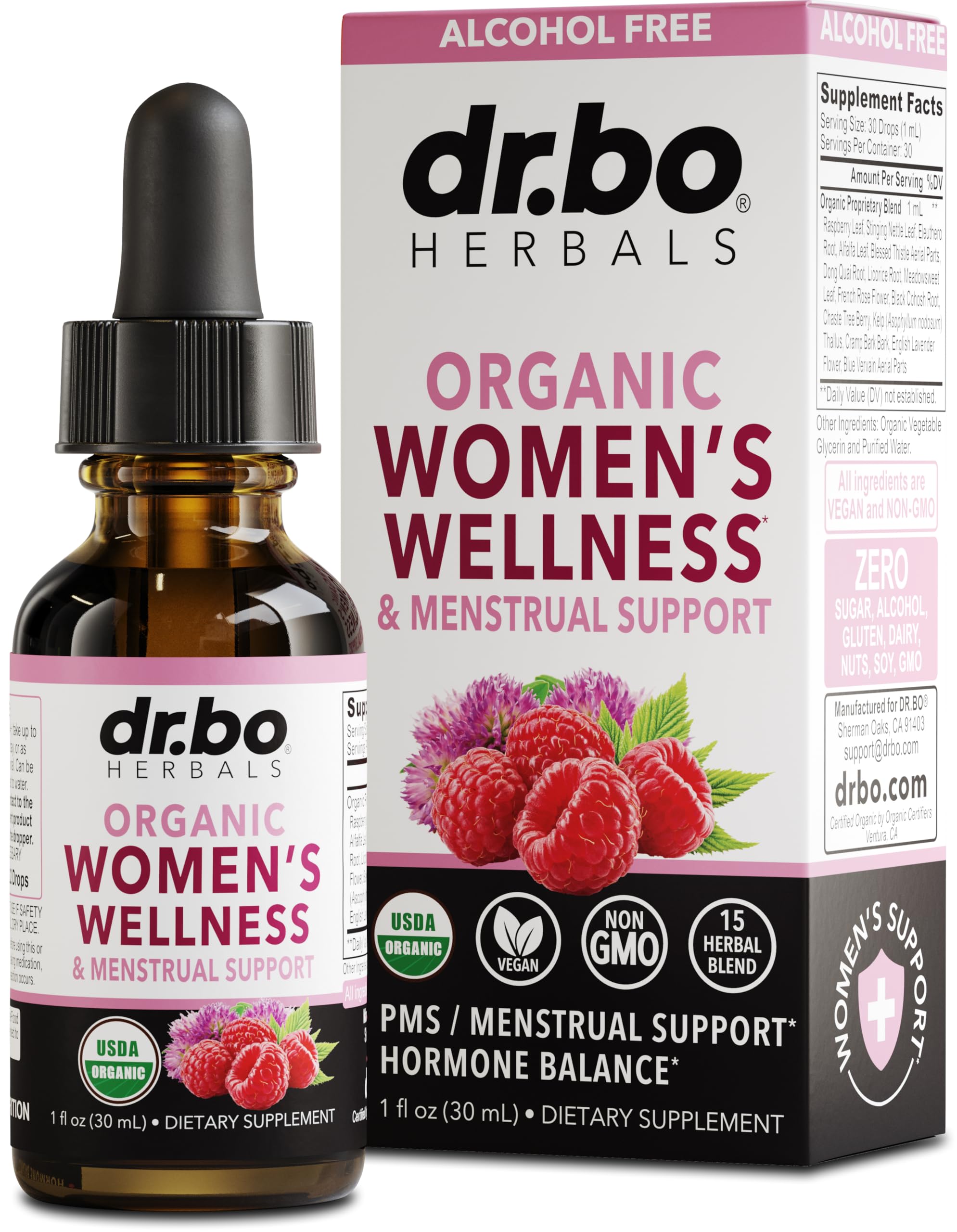Foto 2 pulgar | Suplemento Dr. Bo Hormone Balance Alivio del Síndrome Premenstrual 30 ml para Mujeres - Venta Internacional