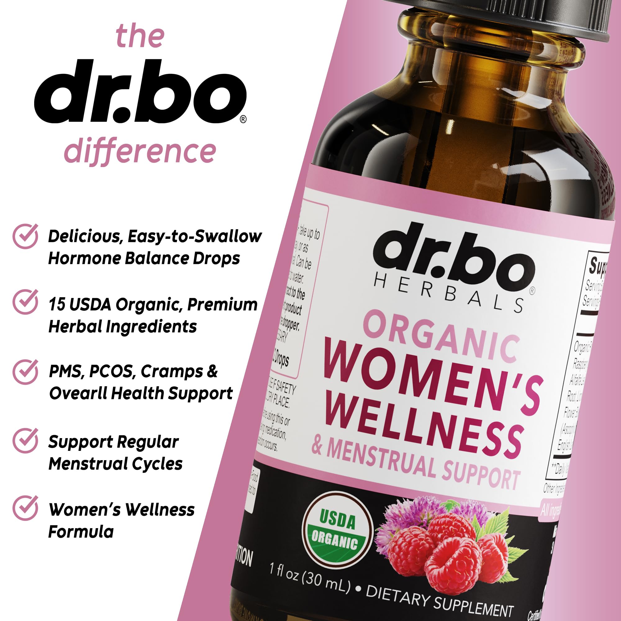 Foto 5 pulgar | Suplemento Dr. Bo Hormone Balance Alivio del Síndrome Premenstrual 30 ml para Mujeres - Venta Internacional