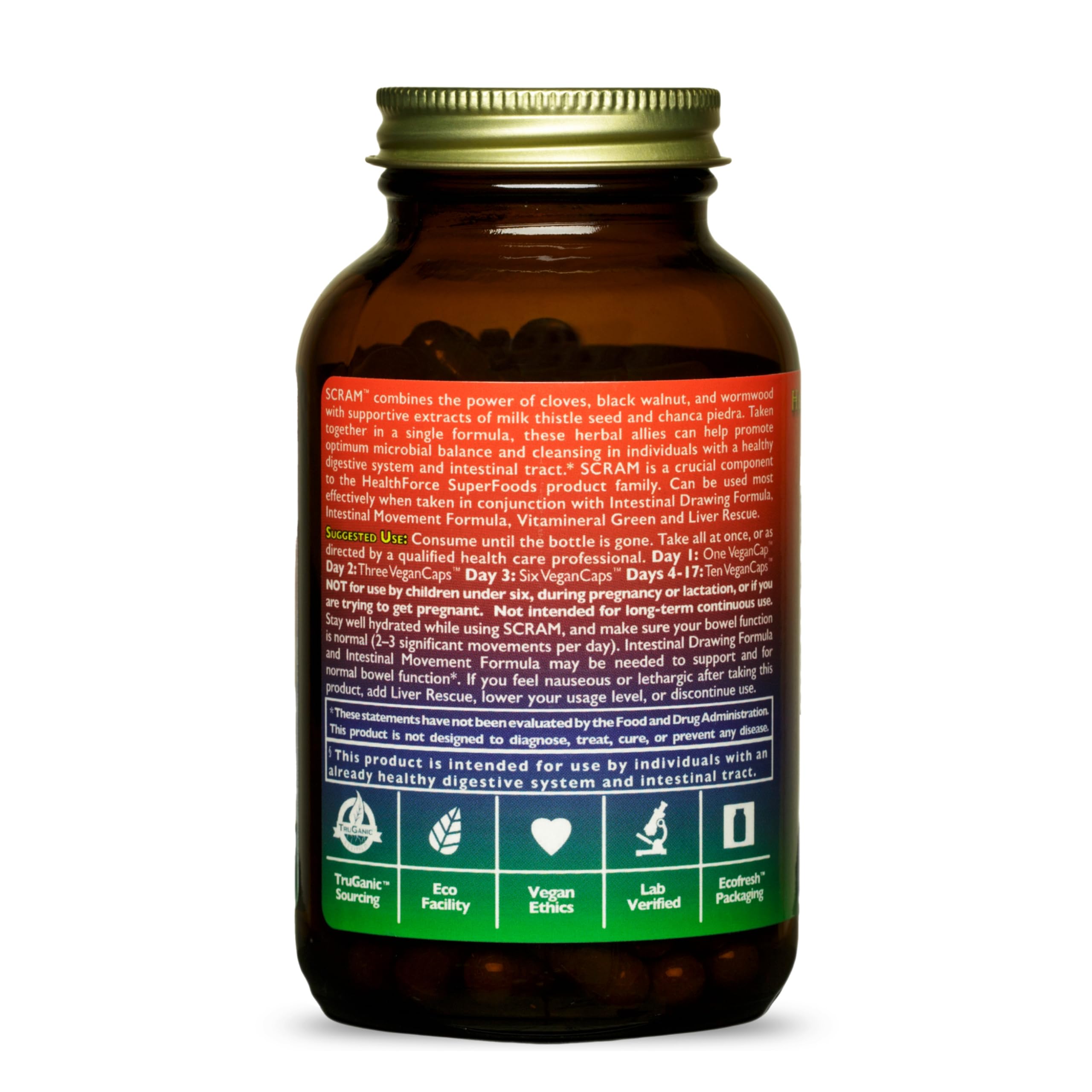 Foto 4 pulgar | Suplemento Healthforce Superfoods Scram 150 Cápsulas Veganas - Venta Internacional