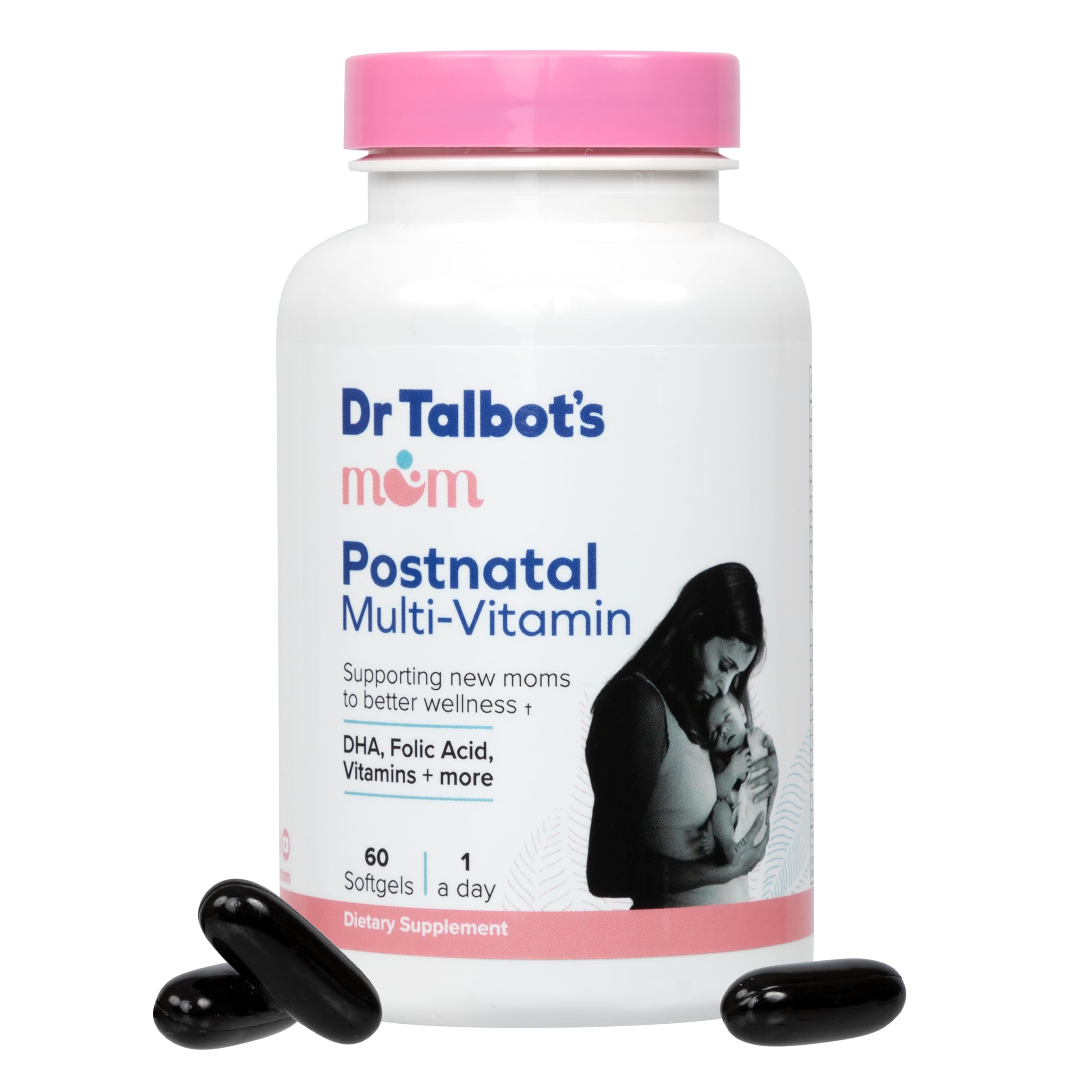 Foto 2 pulgar | Multivitamínico Posnatal Dr. Talbot's Mom con 60 Cápsulas Blandas de DHA - Venta Internacional