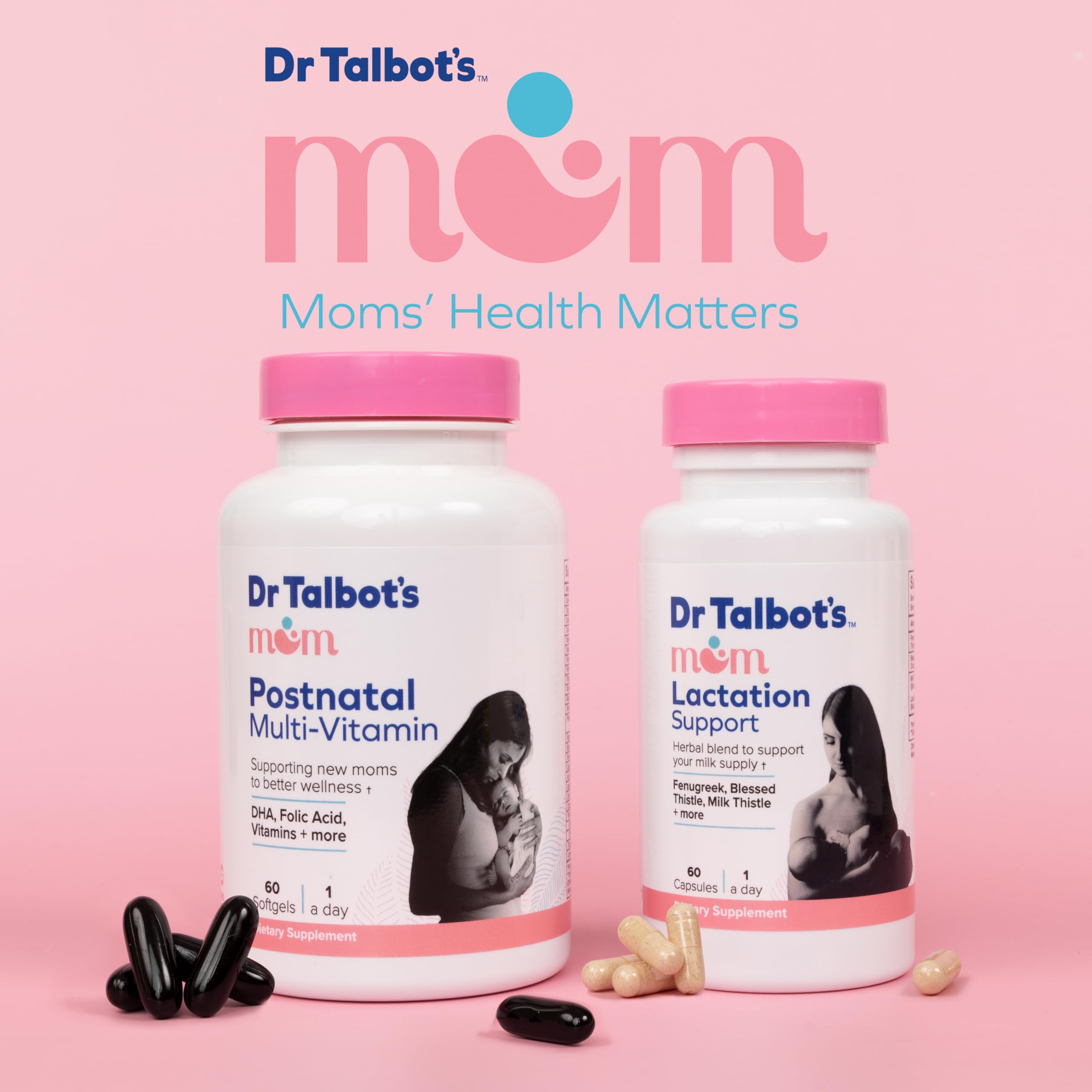 Foto 7 pulgar | Multivitamínico Posnatal Dr. Talbot's Mom con 60 Cápsulas Blandas de DHA - Venta Internacional
