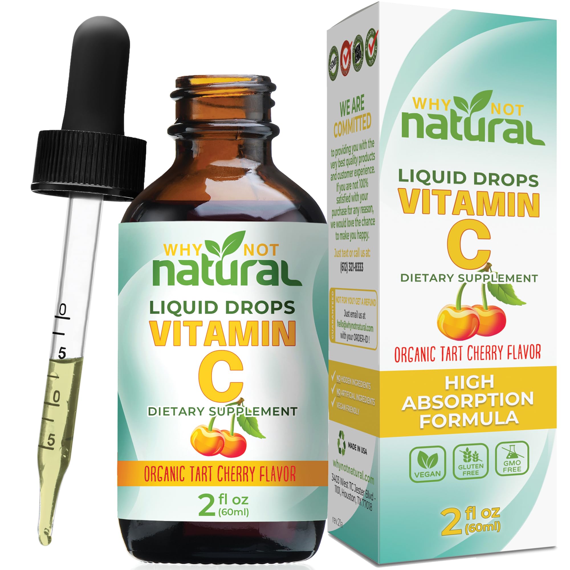 Foto 2 pulgar | Suplemento Why Not Gotas Líquidas Naturales de Vitamina C - Venta Internacional