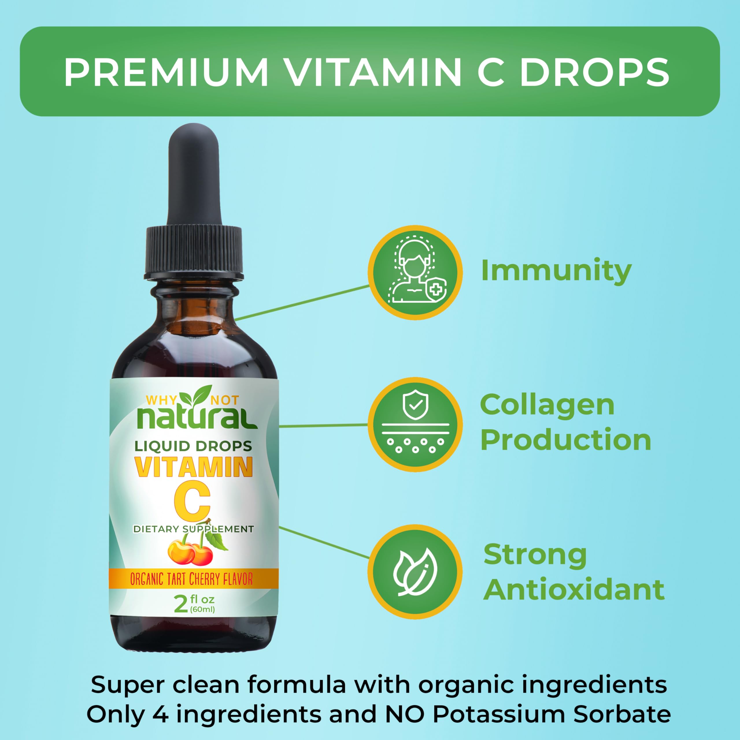 Foto 2 | Suplemento Why Not Gotas Líquidas Naturales de Vitamina C - Venta Internacional