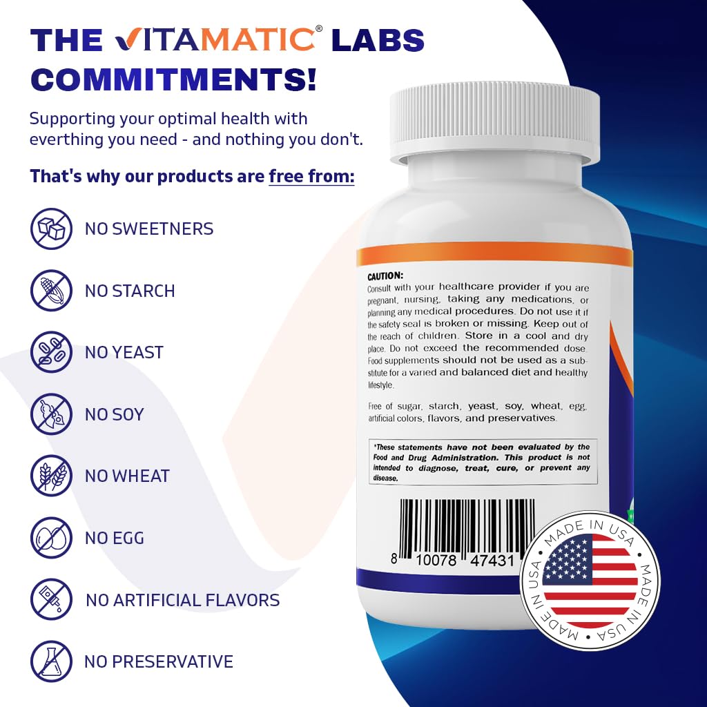 Foto 6 pulgar | Suplemento Vitamatic Msm 2000 mg con Vitamina C 75 mg 180 Cápsulas - Venta Internacional