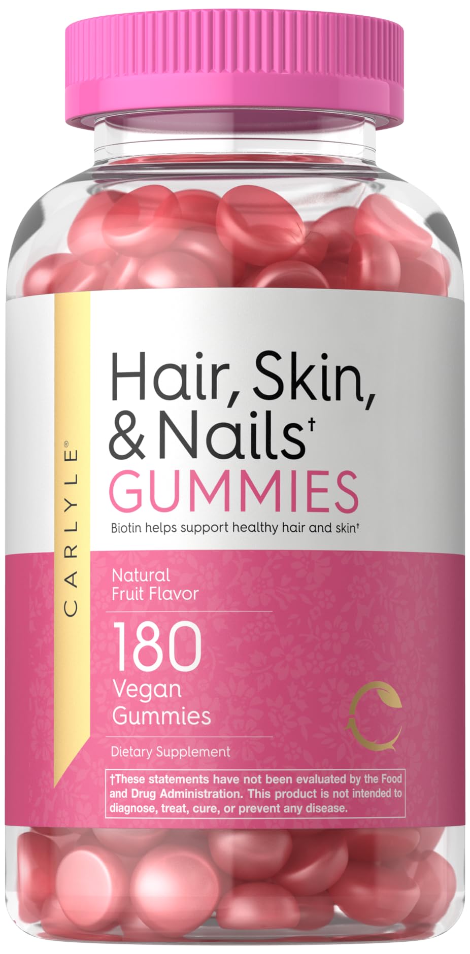 Foto 2 pulgar | Gomitas Carlyle para Cabello Piel y Uñas con Biotina 180 unidades - Venta Internacional