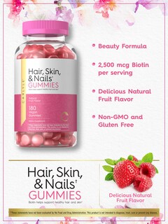 Foto 4 | Gomitas Carlyle para Cabello Piel y Uñas con Biotina 180 unidades - Venta Internacional