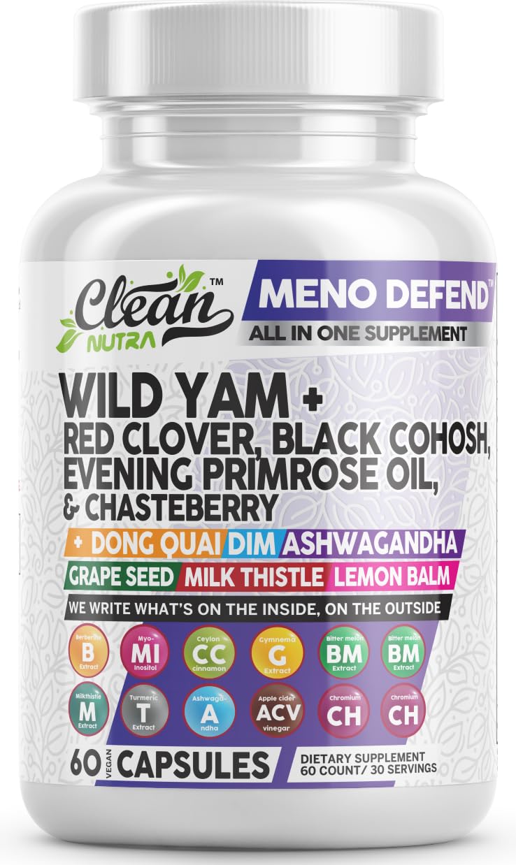 Foto 2 pulgar | Suplemento Meno Defend de Clean Nutra para el Equilibrio Hormonal en Mujeres - Venta Internacional