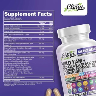 Foto 3 | Suplemento Meno Defend de Clean Nutra para el Equilibrio Hormonal en Mujeres - Venta Internacional