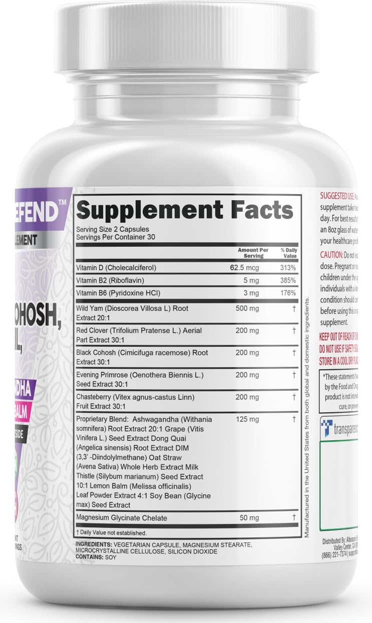 Foto 8 pulgar | Suplemento Meno Defend de Clean Nutra para el Equilibrio Hormonal en Mujeres - Venta Internacional