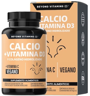 Foto 1 | Suplemento Alimenticio Beyond Vitamins Calcio, Vitamina D3, Colágeno Hidrolizado Y Vitamina C 60 Cápsulas