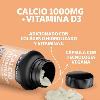 Foto 3 | Suplemento Alimenticio Beyond Vitamins Calcio, Vitamina D3, Colágeno Hidrolizado Y Vitamina C 60 Cápsulas