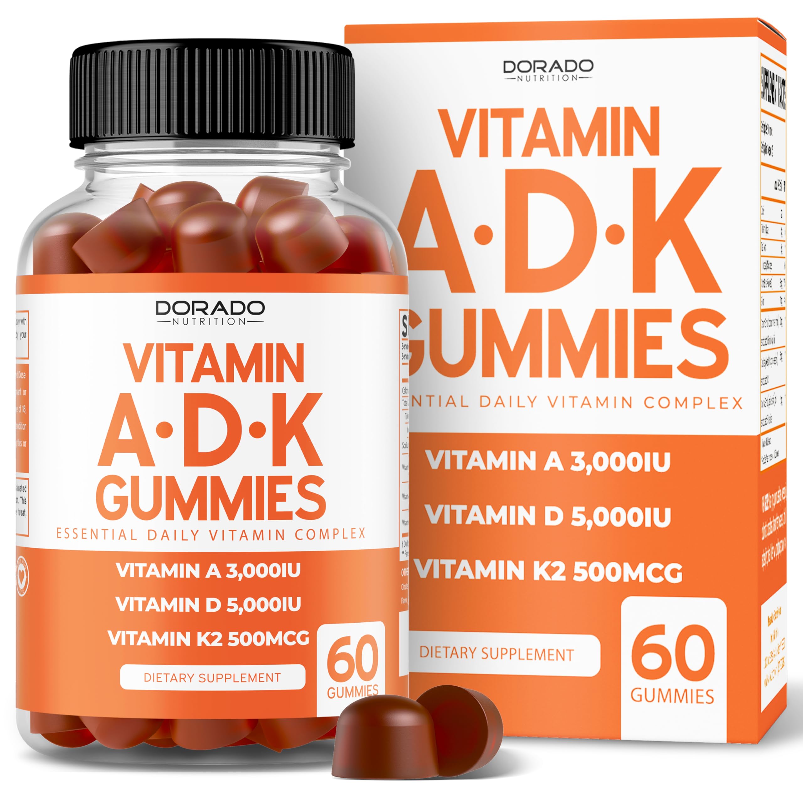 Foto 2 pulgar | Suplemento Dorado Nutrition Vitamina D3 de 60 Gomitas-Venta Internacional