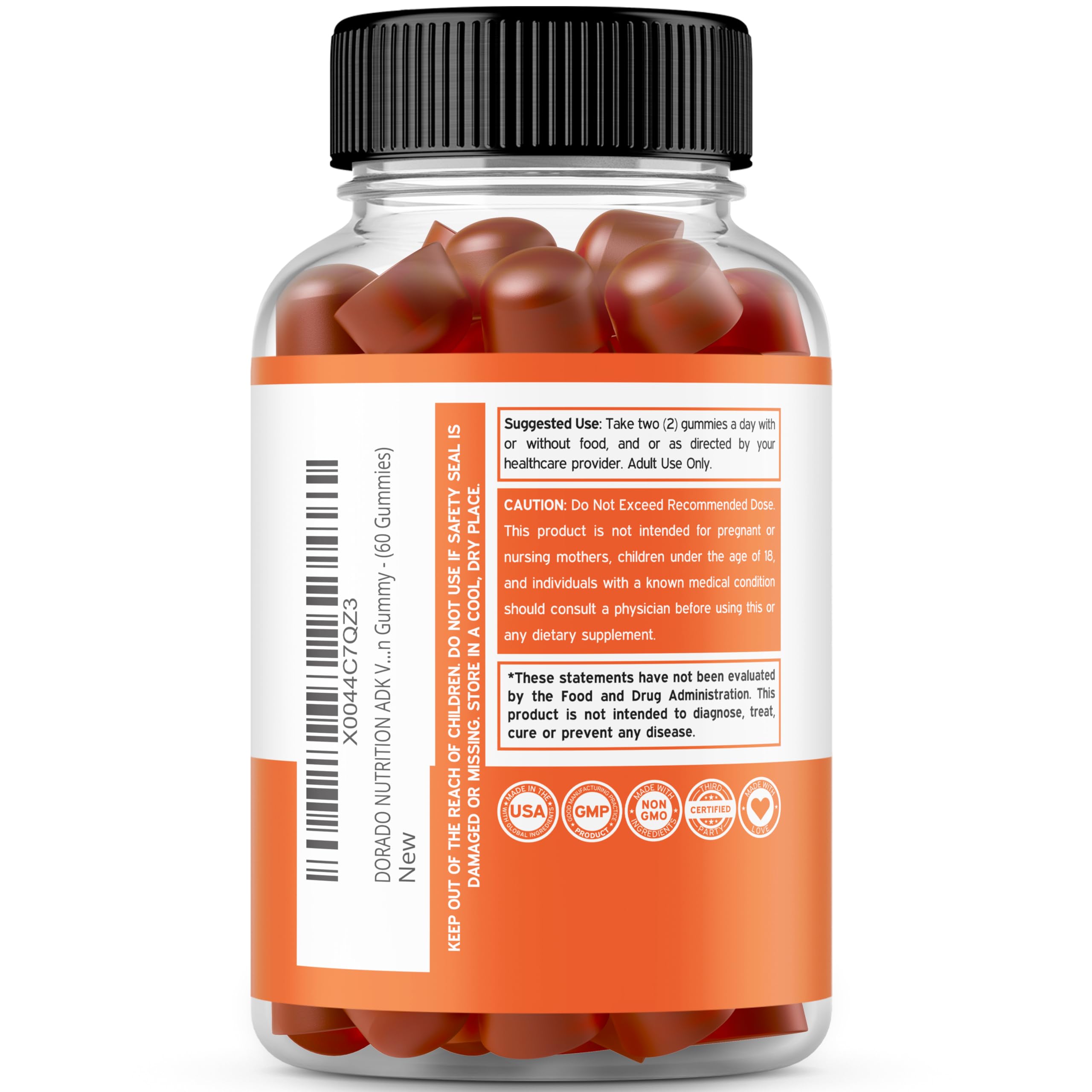 Foto 3 | Suplemento Dorado Nutrition Vitamina D3 de 60 Gomitas-Venta Internacional